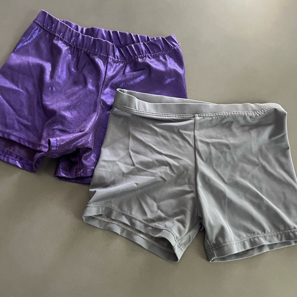 Purple and Gray Women's Shorts